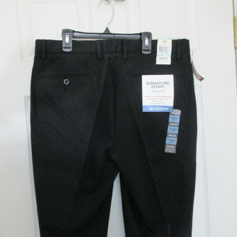 DOCKERS SIGNATURE STRETCH CLASSIC FIT KHAKIS - Picture 2 of 5